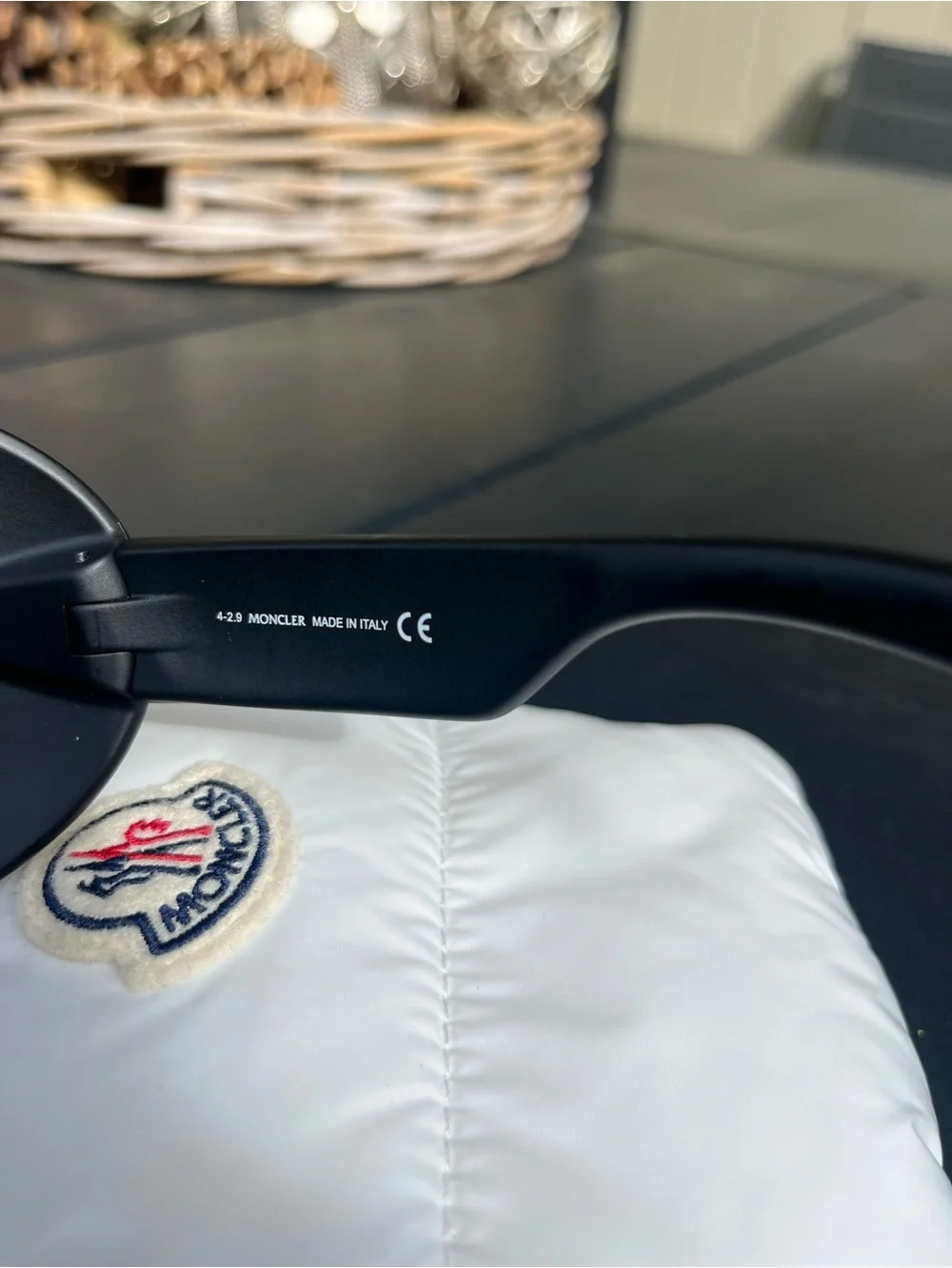 Moncler Black Oversized Sunglasses